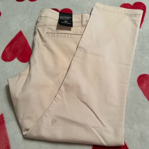 NWT Volcom  Pants Womens Sz 29 Fix Waist Slim Straight Regular Fit - Picture 5 of 15